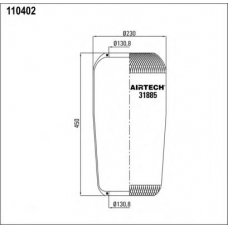 31885 Airtech Кожух пневматической рессоры