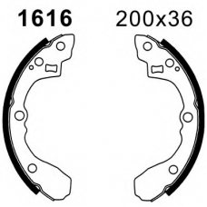 01616 BSF Комплект тормозных колодок