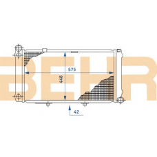 2108841 BEHR Radiator