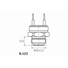 8.123.23 BEHR Термовыключатель, вентилятор радиатора