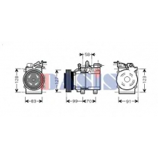 851672N AKS DASIS Компрессор, кондиционер