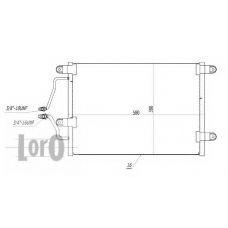 042-016-0001 LORO Конденсатор, кондиционер