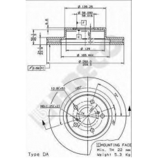 BS 8083 BRECO Тормозной диск