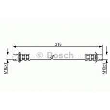 1 987 481 062 BOSCH Тормозной шланг