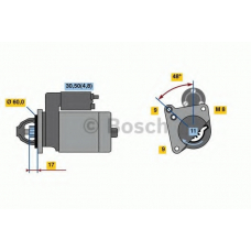 0 001 138 047 BOSCH Стартер