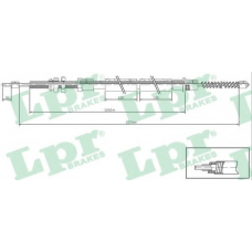 C1311B LPR Трос, стояночная тормозная система