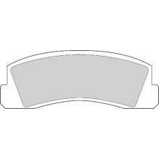 FD825A NECTO Комплект тормозных колодок, дисковый тормоз