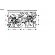 VW7505 AVA Вентилятор, охлаждение двигателя
