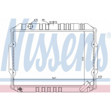 68156 NISSENS Радиатор, охлаждение двигателя