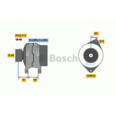 0 986 080 030 BOSCH Генератор