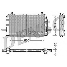 DRM10084 DENSO Радиатор, охлаждение двигателя