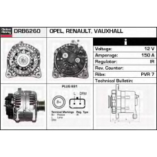 DRB6260 DELCO REMY Генератор