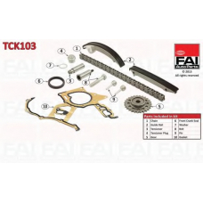 TCK103 FAI AutoParts Комплект цели привода распредвала