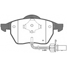 BPA0390.11 OPEN PARTS Комплект тормозных колодок, дисковый тормоз
