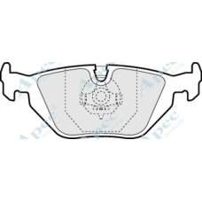 PAD856 APEC Комплект тормозных колодок, дисковый тормоз