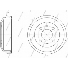 H340I05 NPS Тормозной барабан
