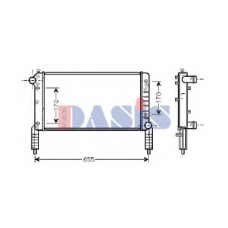080056N AKS DASIS Радиатор, охлаждение двигателя