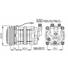 32154G NRF Компрессор, кондиционер