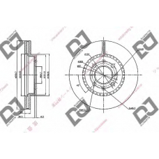 BD1685 DJ PARTS Тормозной диск