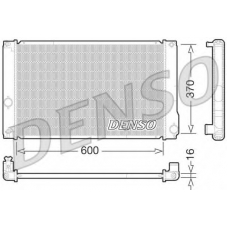 DRM50076 DENSO Радиатор, охлаждение двигателя