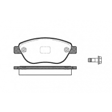 P9593.10 WOKING Комплект тормозных колодок, дисковый тормоз