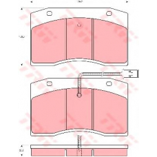 GDB5060 TRW Комплект тормозных колодок, дисковый тормоз