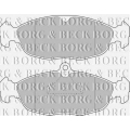 BBP1424 BORG & BECK Комплект тормозных колодок, дисковый тормоз