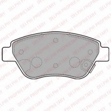 LP2478 DELPHI Комплект тормозных колодок, дисковый тормоз