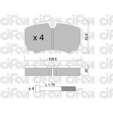 822-604-0 CIFAM Комплект тормозных колодок, дисковый тормоз