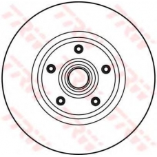 DF1685S TRW Тормозной диск