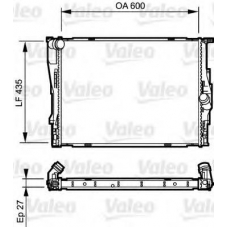 735194 VALEO Радиатор, охлаждение двигателя