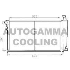 100197 AUTOGAMMA Радиатор, охлаждение двигателя