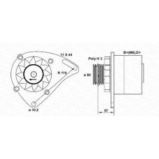 063321173010 MAGNETI MARELLI Генератор