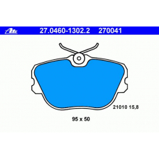 27.0460-1302.2 ATE Колодки тормозные