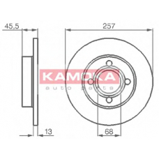 10396 KAMOKA Тормозной диск