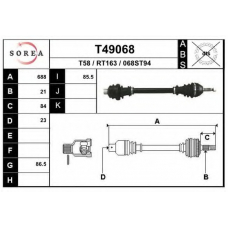 T49068 EAI Приводной вал