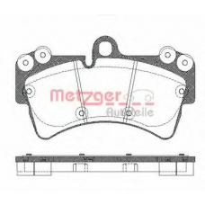 0995.00 METZGER Комплект тормозных колодок, дисковый тормоз