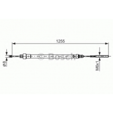 1 987 477 525 BOSCH Трос, стояночная тормозная система