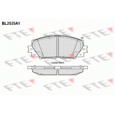 BL2525A1 FTE Комплект тормозных колодок, дисковый тормоз