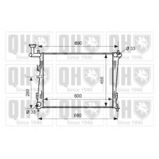 QER1678 QUINTON HAZELL Радиатор, охлаждение двигателя