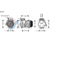 AUK027 AVA Компрессор, кондиционер
