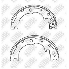 FN0039 NiBK Комплект тормозных колодок, стояночная тормозная с