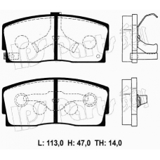 IBD-1606 IPS Parts Комплект тормозных колодок, дисковый тормоз