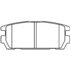 AKD-0098 ASVA Комплект тормозных колодок, дисковый тормоз