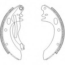 Z4605.00 WOKING Комплект тормозных колодок