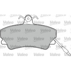 598382 VALEO Комплект тормозных колодок, дисковый тормоз