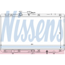 64743 NISSENS Радиатор, охлаждение двигателя