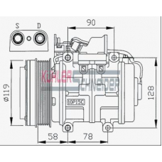 8403502 KUHLER SCHNEIDER Компрессор, кондиционер