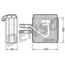 DEV09005 DENSO Испаритель, кондиционер