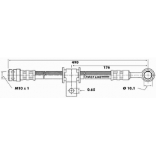 FBH6555 FIRST LINE Тормозной шланг